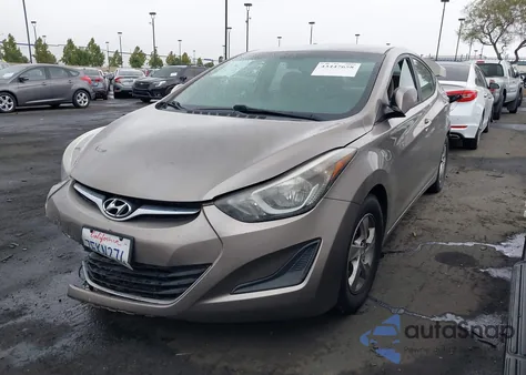 2014 Hyundai Elantra Se z USA, uszkodzony, nr VIN 5NPDH4AE2EH514440